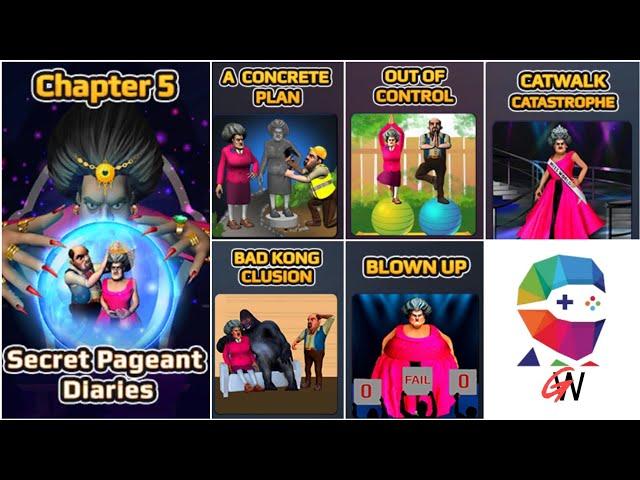 Scary Teacher 3D - Chapter 5 Secret Pageant Diaries All Levels | Complete Walkthrough Gameplay