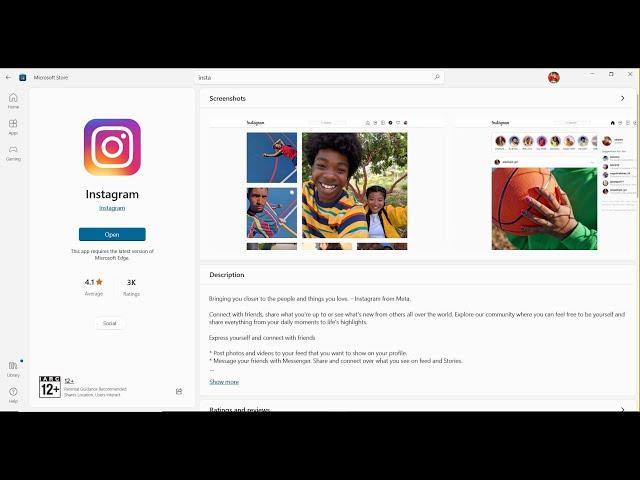 Fix Instagram Not Installing From Microsoft Store On Windows 11/10 PC