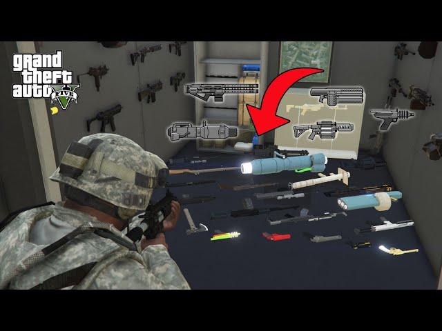 How To Unlock All Secret Weapons in GTA 5 (Fort Zancudo)