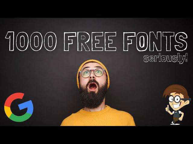 Over 1000 FREE Fonts! Plus how to install Fonts on Windows 10