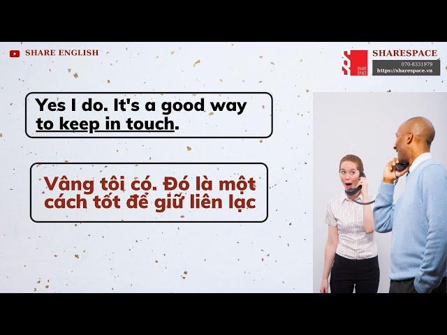 [Share English] Daily Conversations in English for Speaking "topic: Phone Conversation" #sharesucess