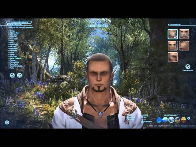 FFXIV Hyur Male  Highlander Character Creation E3