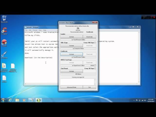 [How-To] Tutorial: PERMANENT Activate Microsoft Windows 7 All Home Premium / Professional / Ultimate