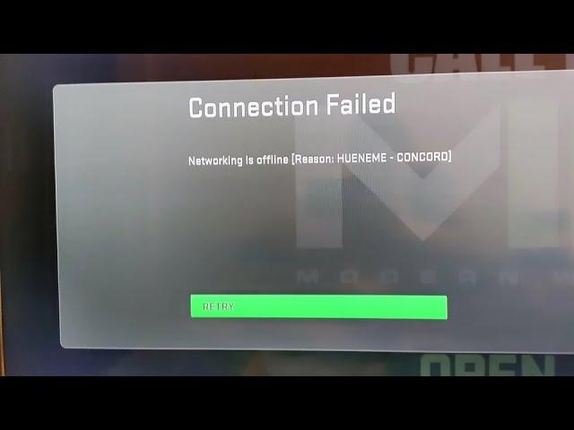 MW2 Hueneme Concord network error FIX for Xbox series X/S