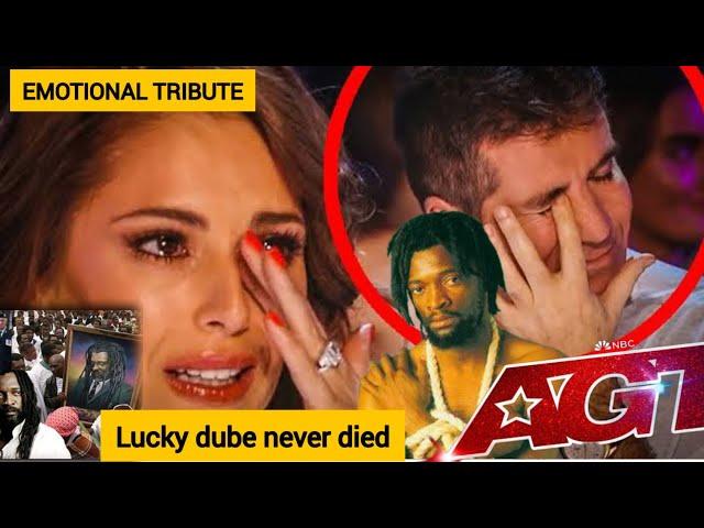 EMOTIONAL LUCKY DUBE TRIBUTE ON AGT JUDGES IN TEARS TRY NOT TO CRY MESSAGE TO HIS MUM AFTER #viral