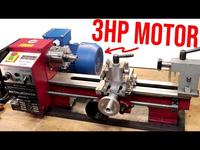 Mini Lathe 3HP Motor Upgrade..... (Yep 3HP)