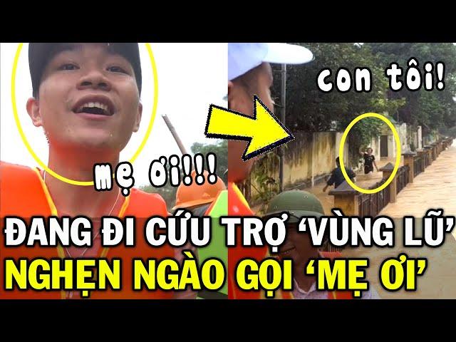 Con trai NGHẸN NGÀO, khi bất ngờ GẶP MẸ giữa dòng lũ sau bao ngày BẶT VÔ ÂM TÍN | Tin Việt 2 Phút