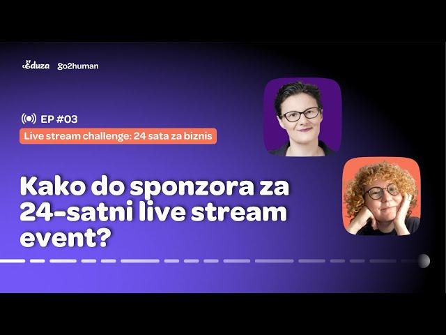 Kako do sponzora za 24-satni live stream event?