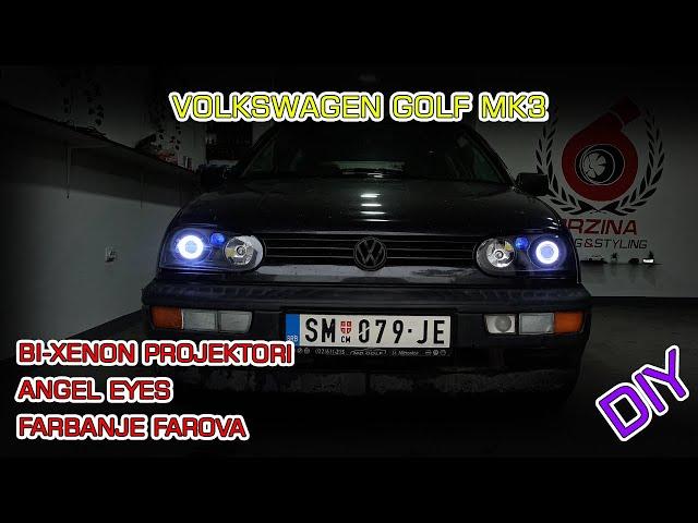 UGRADNJA BI-XENON PROJEKTORA I ANGEL EYES PRSTENOVA - GOLF 3 / GOLF 4 [DIY]