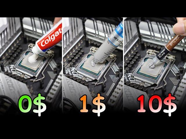 Thermal Paste Cheap Vs Expensive | No Paste Vs Toothpaste Vs Cheap Vs Expensive