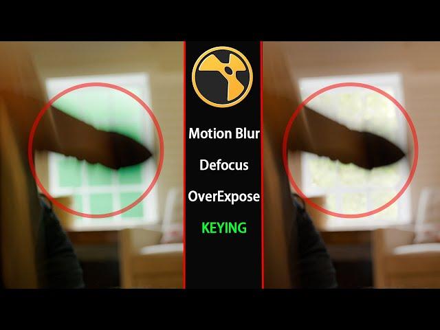 How to do Keying in Extreme Motion Blur, Defocus and Overexpose footages  #nuke #compositing #keying