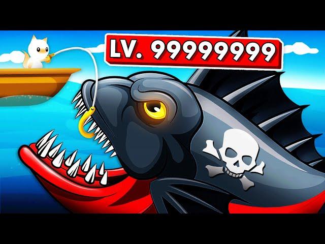 Fishing For The GIANT LEGENDARY FISH (Cat Goes Fishing Funny Gameplay)