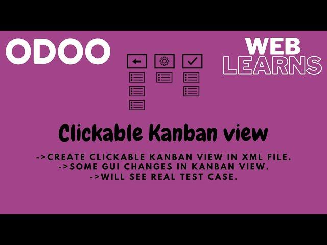 Clickable kanban view in Odoo | How to open form view when click on kanban view