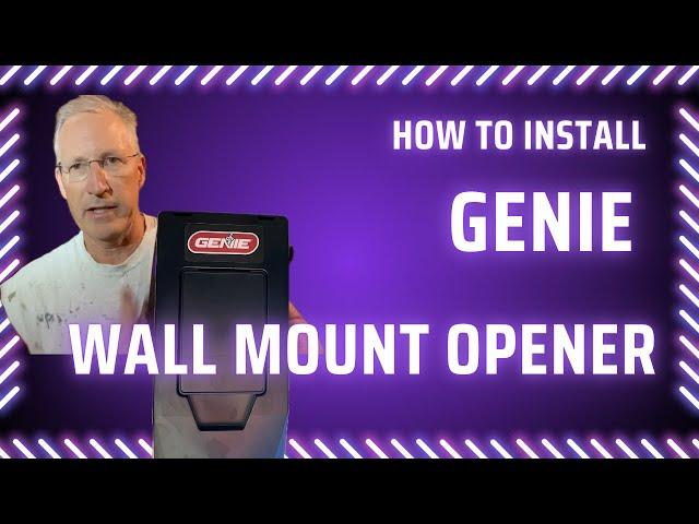 Easy Diy Guide: Installing The Genie B6172h Wall Mount Garage Door Opener