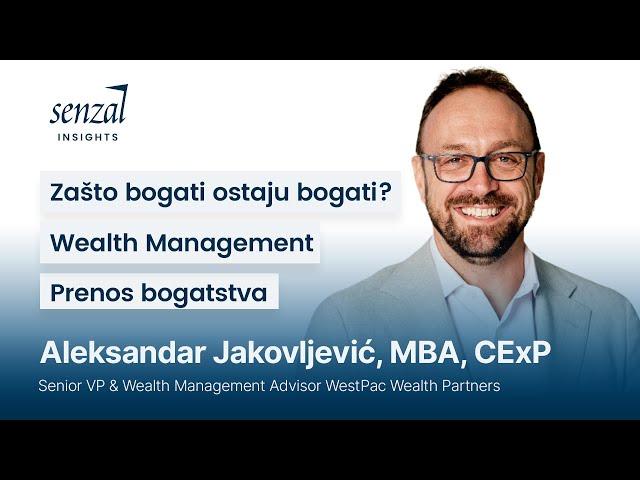 Srbin na listi top 100 finansijskih profesionalaca u SAD | Aleksandar Jakovljević | Senzal Insights