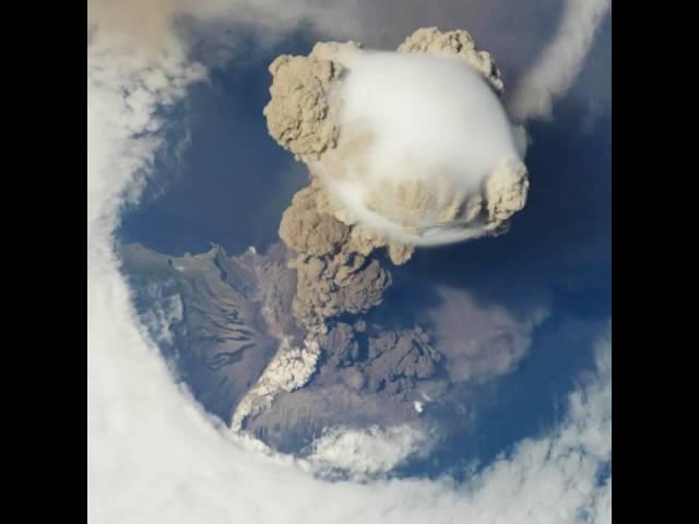 NASA | Sarychev Volcano Eruption from the International Space Station