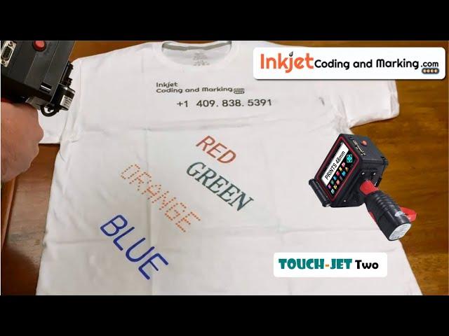 Experiential Marketing Portable Handjet Printer Directly Prints Designs On Clothes