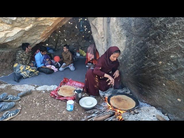 Nomadic life, building a shelter in the mountains#village #nomadic #doors