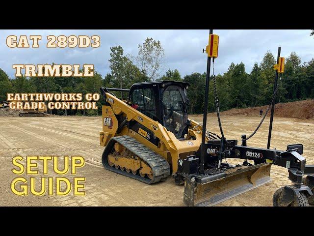 Cat GB124 Grader with Trimble Earthworks Go Grade Control