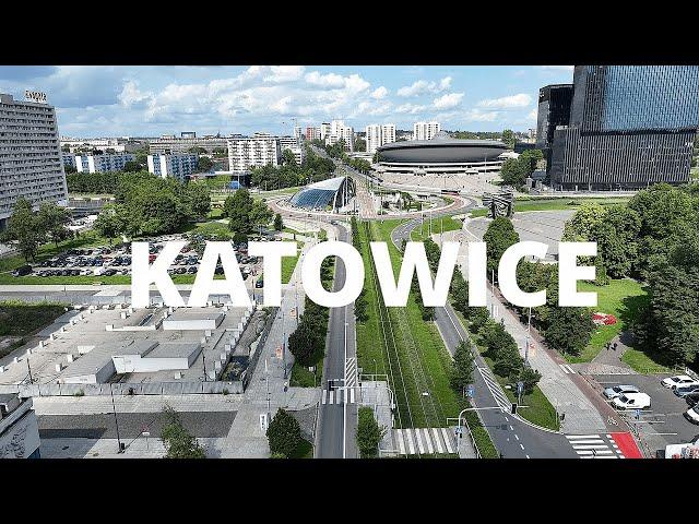 Katowice - ujęcia z drona 1080p (2023)