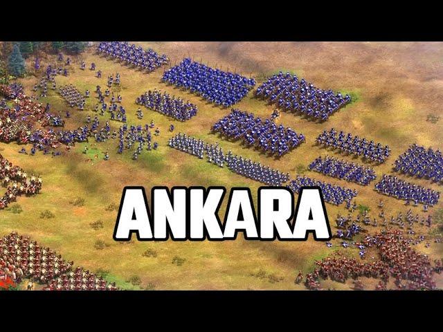 Battle of ANKARA Recreated in Age of Empires 2