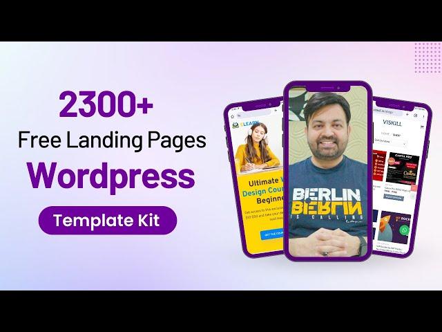 Free Elementor Landing Page Templates Kits With 2300+ Free Landing Pages for WordPress Website