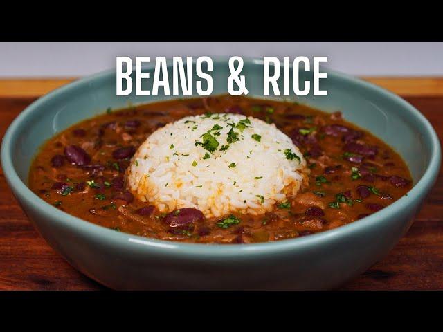 RED BEANS and RICE in CAJUN SAUCE -- SOUL FOOD IS LOVE