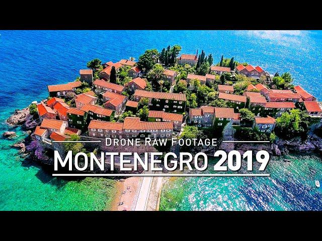 【4K】Drone RAW Footage | MONTENEGRO 2019 ..:: Podgorica :: Budva : Sveti Stefan | UltraHD Stock Video