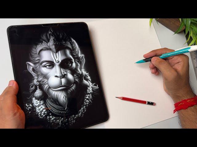 How To Draw Hanuman Ji,  Hanuman Ji Drawing,  Outline Tutorial 