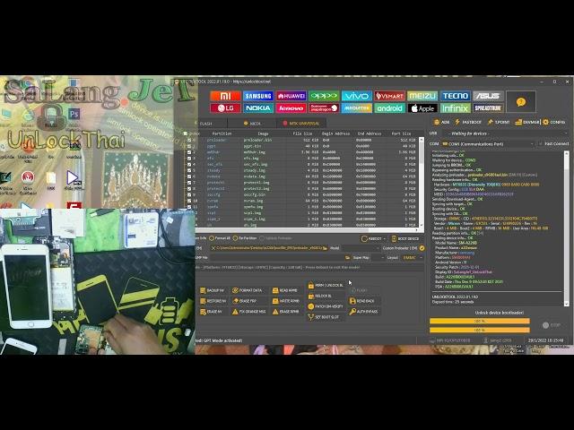 samsung a226b U1-U3 MDM unlock by unlocktool SaLangJeT_UnLockThai