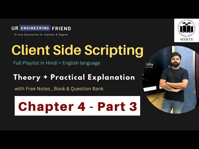 CSS Chapter 4 - Part 3 For MSBTE Diploma | Comp / IT / AIML / IF 24-25 Batch | Notes & Question Bank