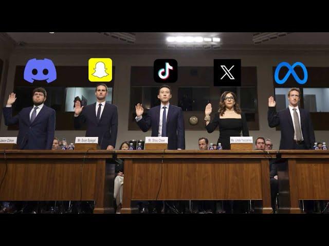 Facebook, Instagram, TikTok, Discord, Snapchat and X CEOs grilled on failures to protect kids online