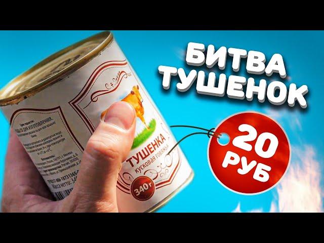 КТО ЭТИ ЛЮДИ, покупающие тушенку за 20р и за 500р?! Сравнение кучи тушОнок.