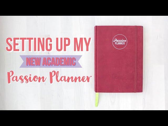 How I Setup My New Passion Planner