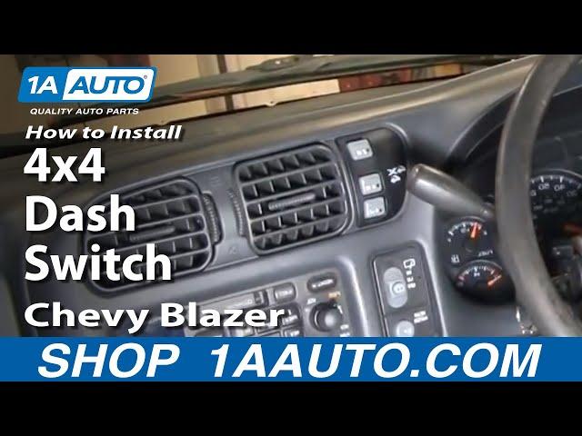 How to Replace Four Wheel Drive Switch 98-05 Chevy Blazer S10