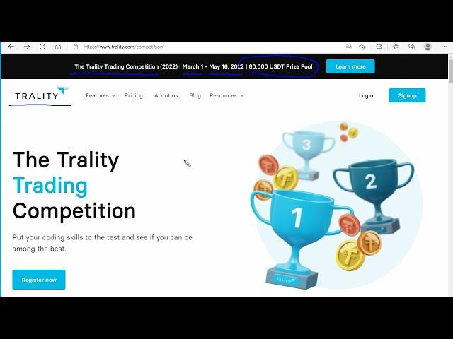 Trality competition (Python Bot) for prize of 60,000 USDT!