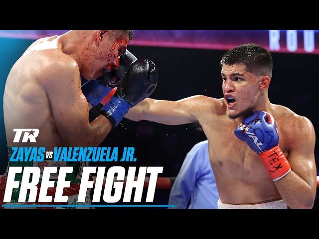 Xander Zayas Stops Roberto Valenzuela Jr. In Five Rounds | HISPANIC HERITAGE MONTH | FREE FIGHT