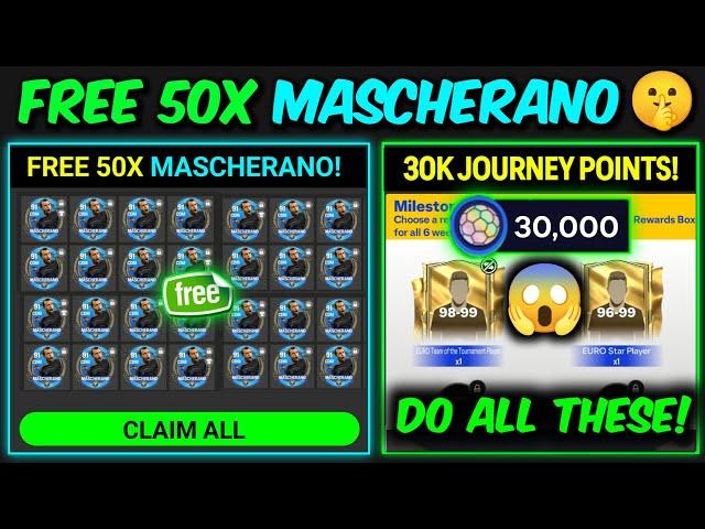 FREE 50X MASCHERANO, 30K Journey Points, EURO Event Tips | Mr. Believer