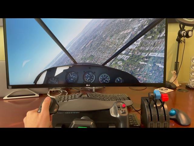 MS Flight Simulator w/Logitech Flight Yoke system