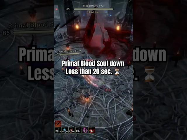 Downed Primal blood soul in less than 20 sec. ⏳ #vrising #diablo4 #gaming #darksouls #eldenring