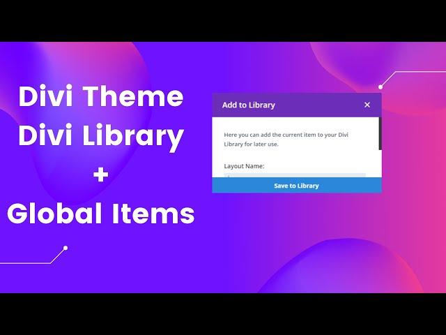 Divi Theme Tutorial - How to add modules to library