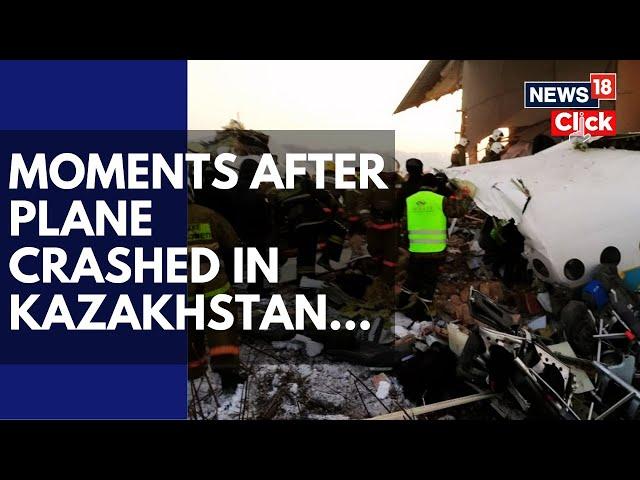 Kazakhstan Plane Crash | Chilling Video Captures The Moment Azerbaijan Airlines Plane Crashed | N18G