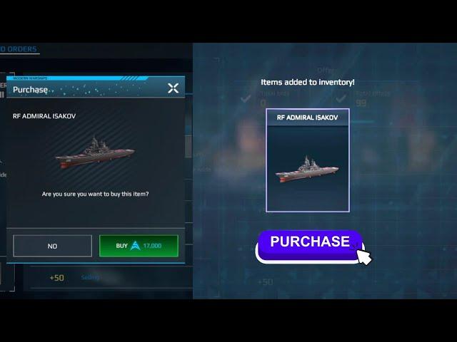 Artcoin arrangement for RF Admiral Isakov | How to get ARTCOIN in Modern Warships 2024