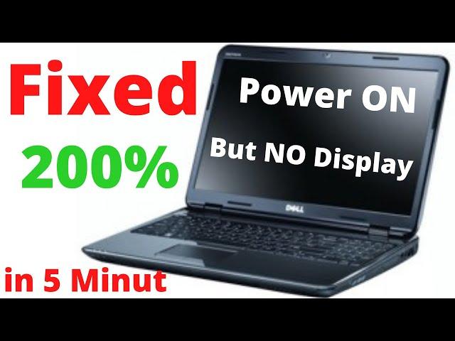 ( Fixed ) Laptop Power on But No Display ( Black / Blank Screen ) Problem in HP/ Dell / Asus /Lenovo