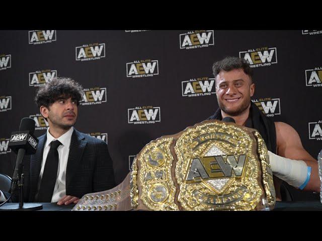 MJF IS STILL THE AEW WORLD CHAMPION.... ANOTHER WILD MJF MEDIA SCRUM | AEW DOUBLE OR NOTHING 2023