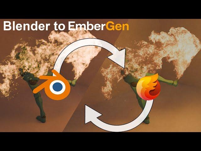 Roundtrip workflow from Blender to EmberGen 1.1 - Mesh Imports & VDB Exports