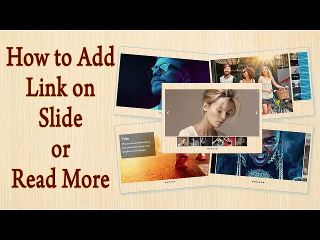 How to Add Link on Slide or Read More - Ultimate Responsive Image Slider Premium Video Tutorial