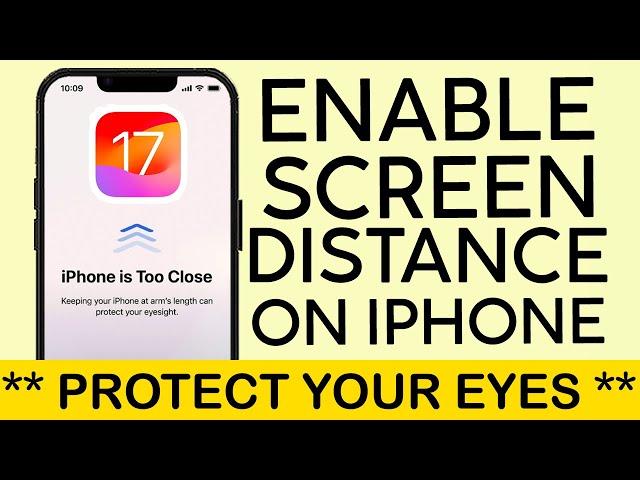 How to Enable & Use Screen Distance on your Iphone iOS 17 (2023)