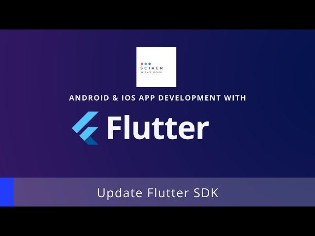 How to Update Flutter SDK on Android Studio