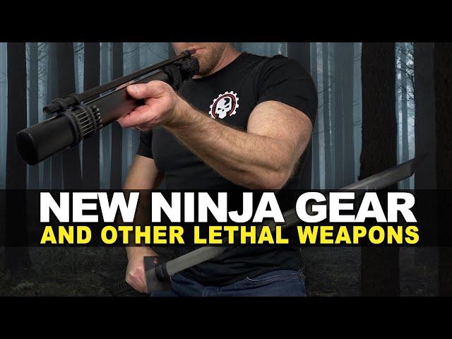 New Ninja Gear and Other Lethal Weapons!  Spiked Fail, OTF Karambit, Throwing Star & Blowgun Sword